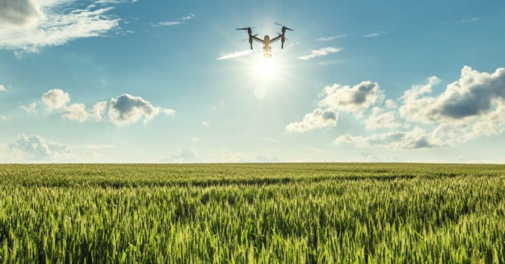 Drone planting crops