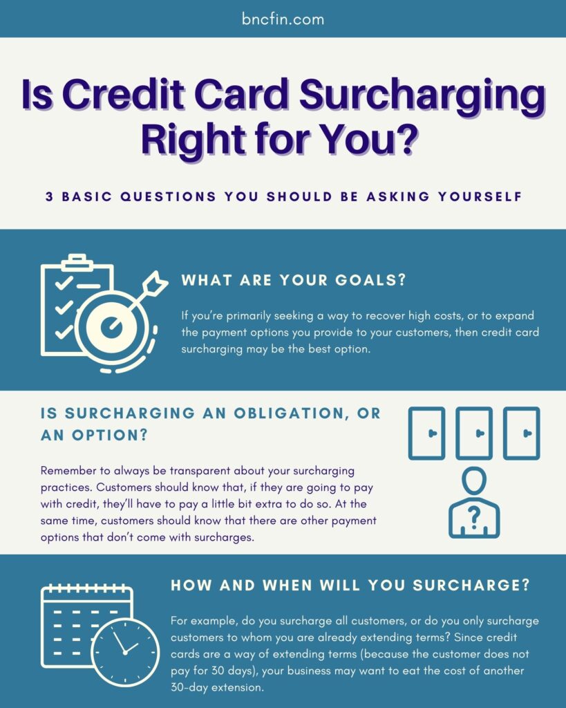 What to Consider with B2B Credit Card Surcharging BNC Finance