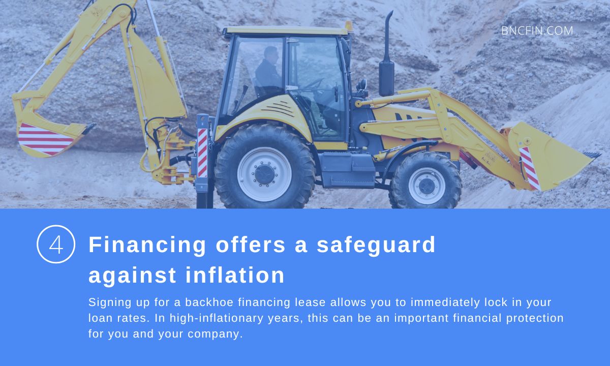 4. Financing offers a safeguard against inflat