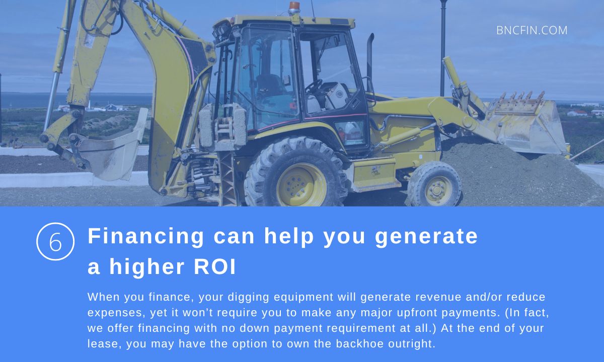 6. Financing can help you generate a higher RO