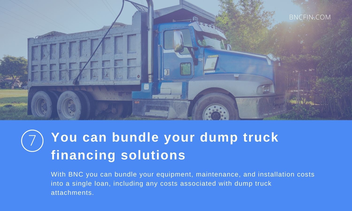 bundle dump truck financing solutions