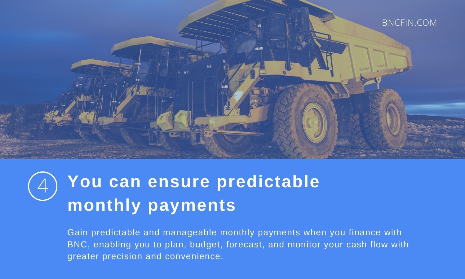 Dump Truck Financing Ensures Predictable Monthly Payment