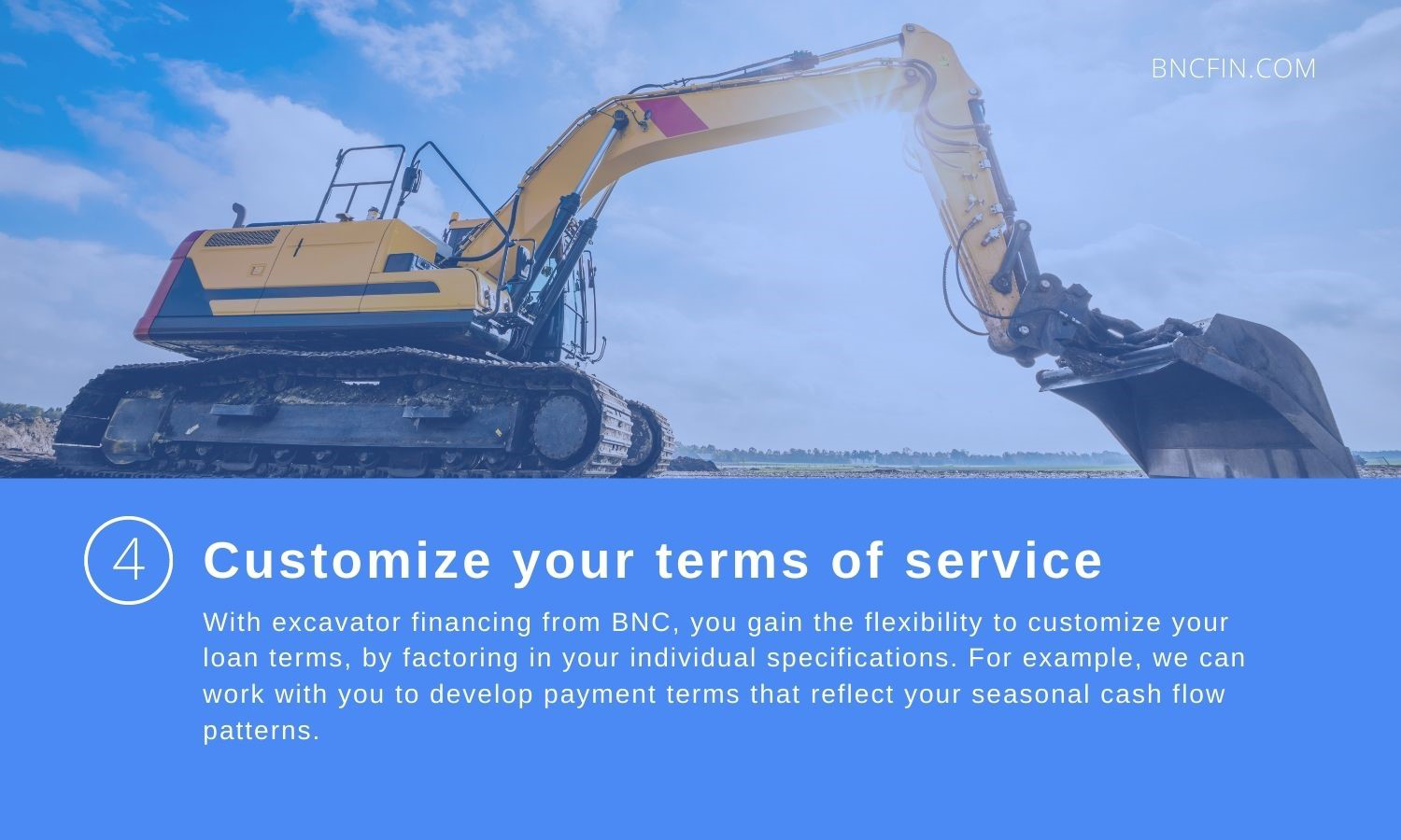 Customize your terms of service.