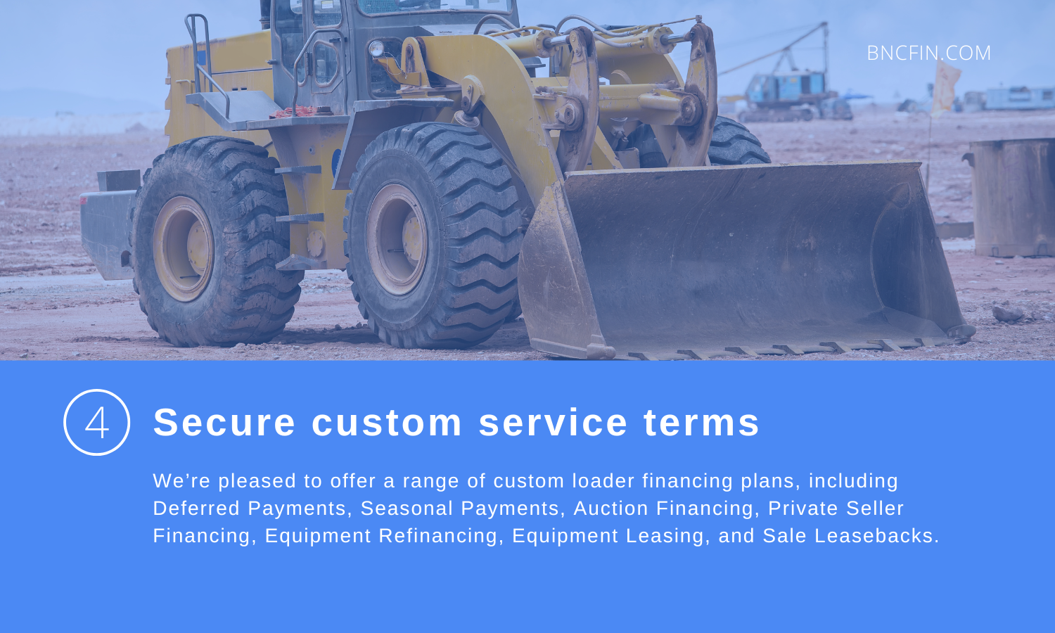 Secure custom service terms.