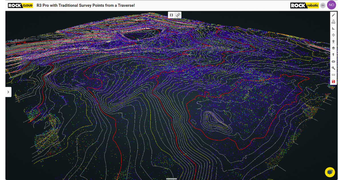 ROCK robotic R3Pro Cloud Surveyor Data